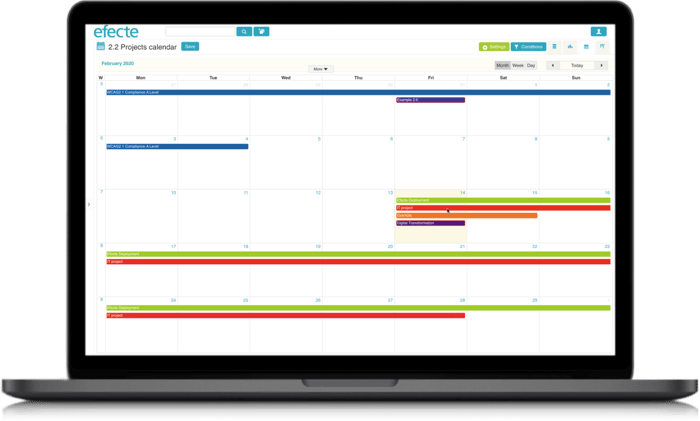 Project Management Calendar View