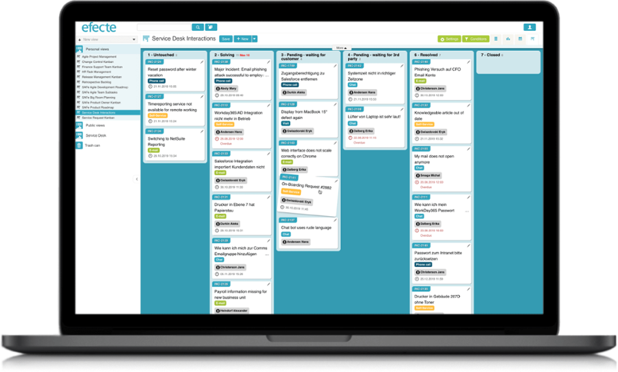 Service Desk Kanban Board 2-1-1