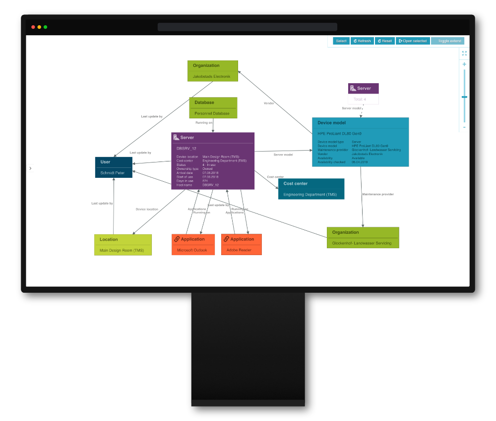 service configuration management (CMDB) efecte itsm